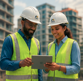 Consultants reviewing project requirements